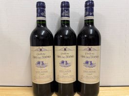 3 Flaschen Chateau Tour des Termes 1998 Saint-Estephe