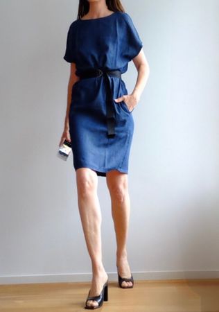 EMPORIO ARMANI leichtes Denimkleid - neu-