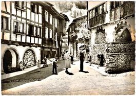 Partie mit Städtchen WERDENBERG bei Buchs (SG) ca, 1960