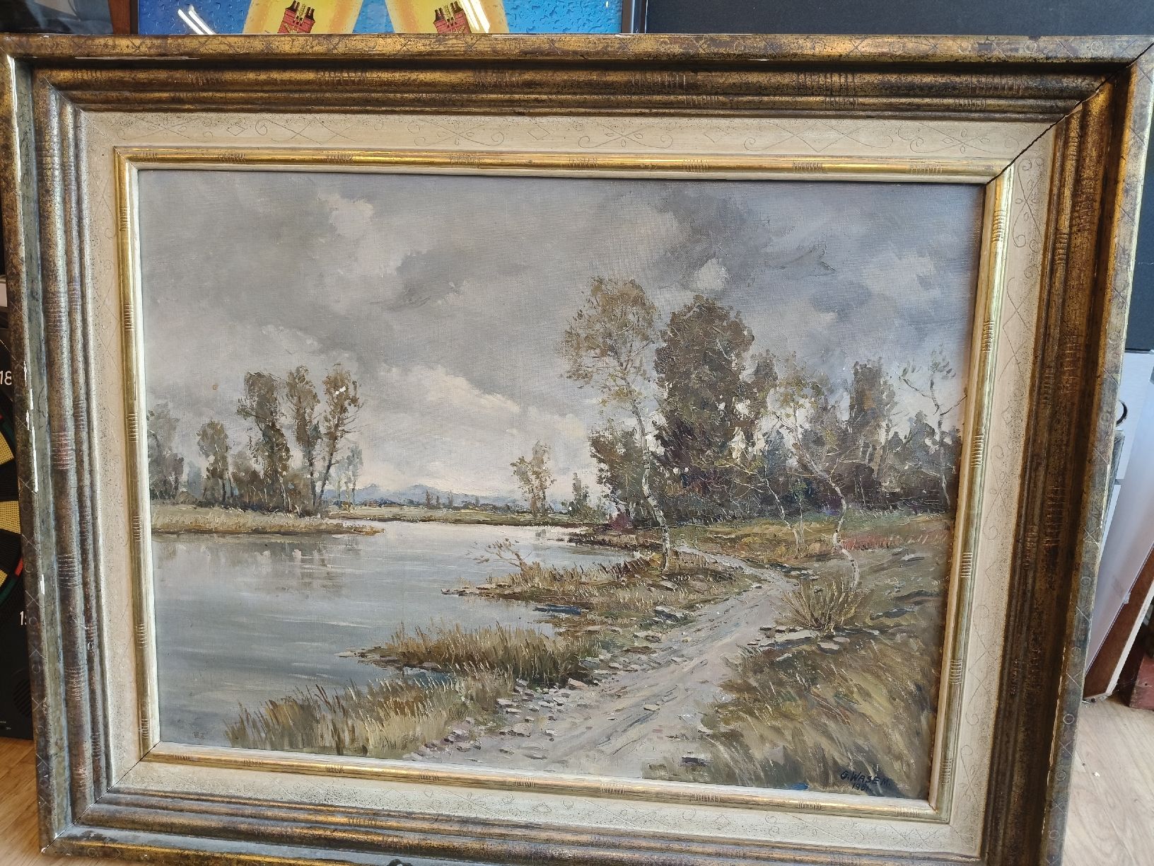 Dipinti:  Gottlieb Wasem 1961  – Usato da Zwingen venduto da inf_2blh 7
