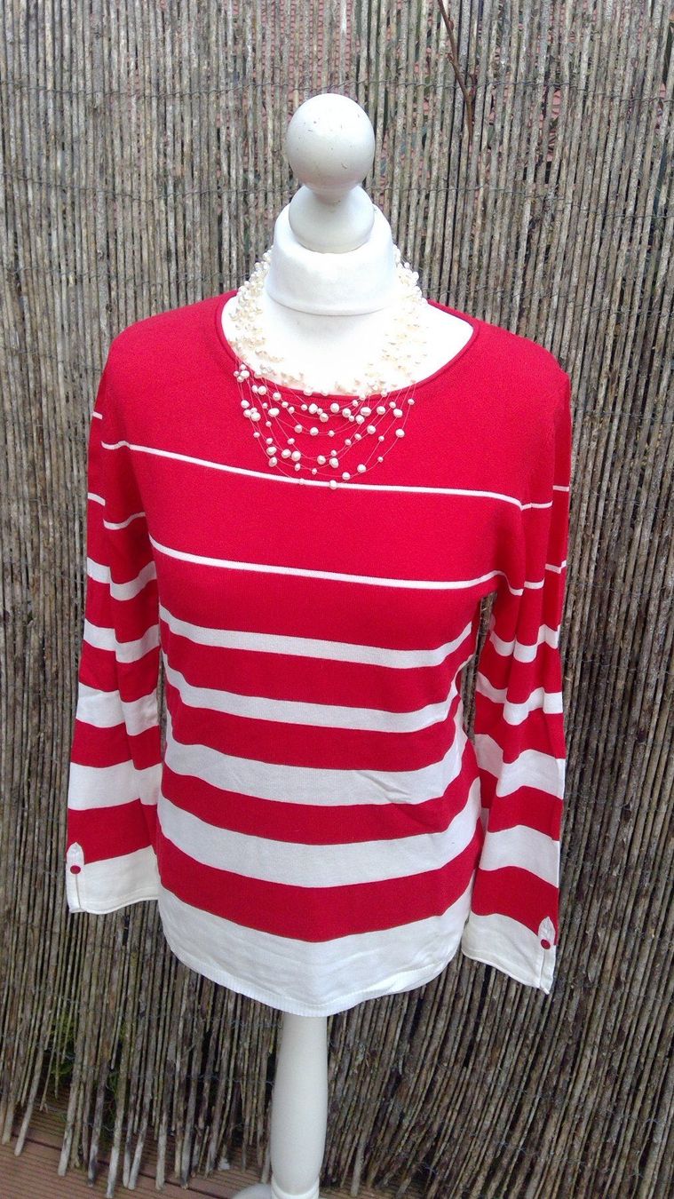 Maglioni & Felpe: Pullover rayé rouge & blanc OVS, taille M, NEUF – Nuovo e nell'imballaggio originale da Agiez venduto da chouchanelle 1