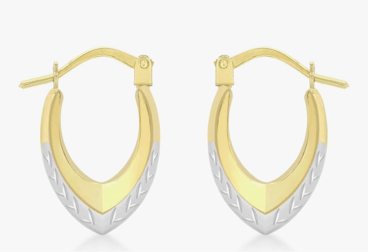 Orecchini pendenti & Orecchini a lobo: Damen-Ohrringe 9 k (375) Bicolor – Nuovo e nell'imballaggio originale da Hemmental venduto da Zirconwelt 3
