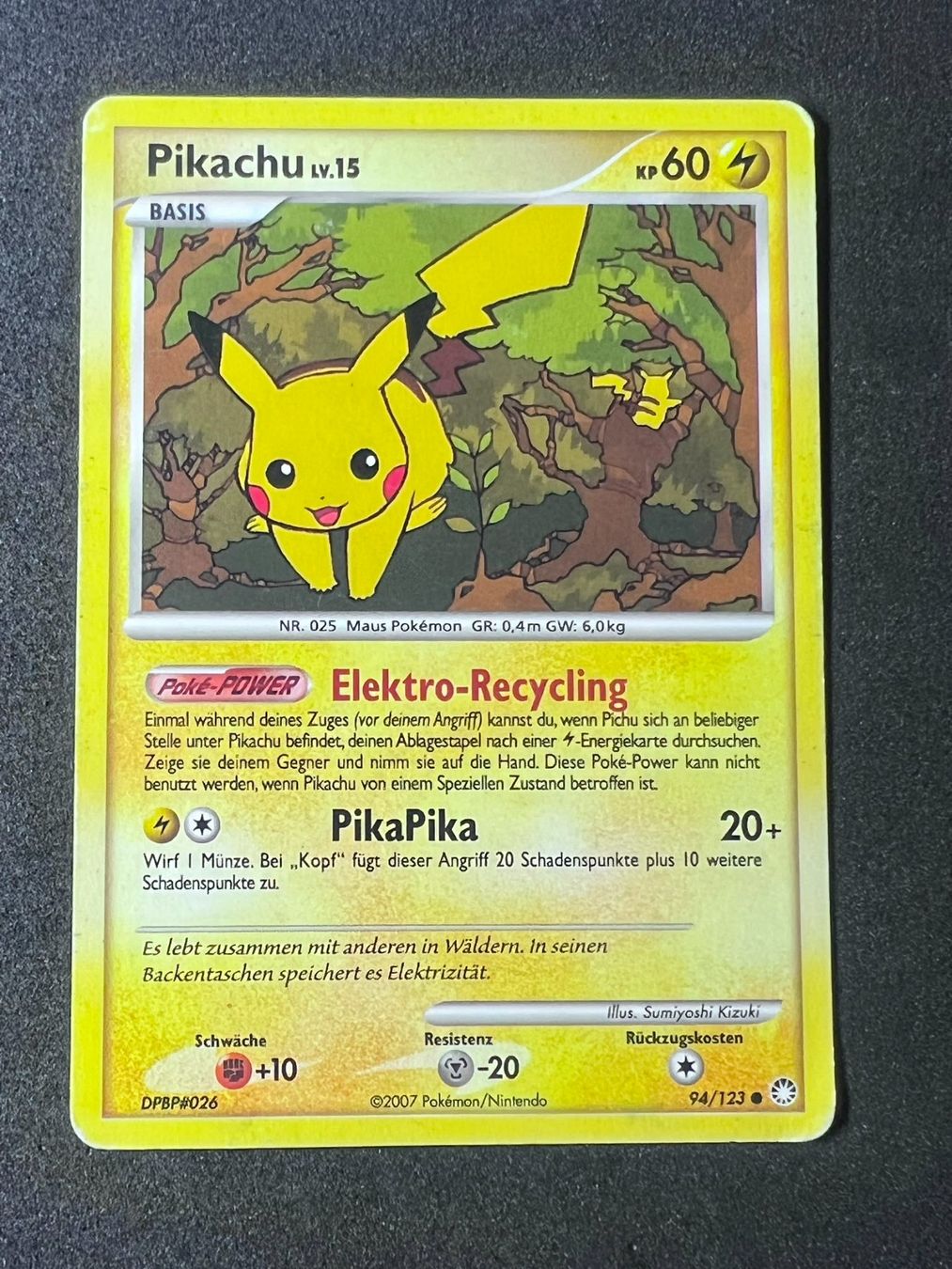 Pokémon Carte collezionabili: 2007 Pikachu #94 DE (ab.1.-) – Usato da Biel/Bienne venduto da S.Lee