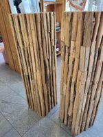 Holz Säulen Deko, Massivholz Unikat, Top Zustand!