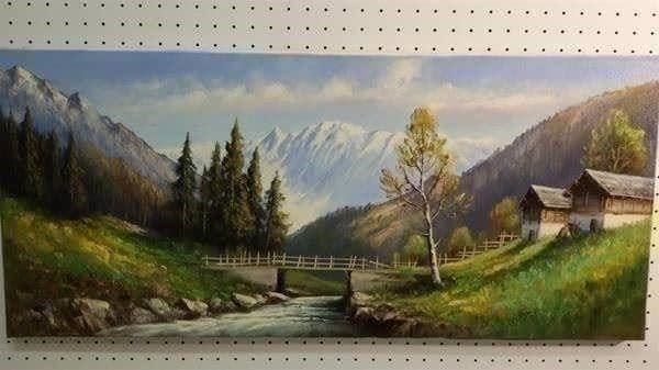 Gemälde: "Berglandschaft" Oelgemälde – Gebraucht aus Zürich von Galerie-Kunst