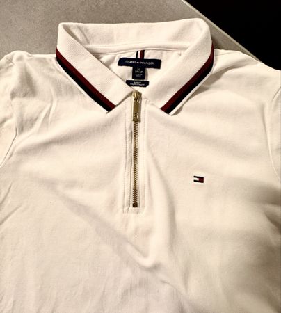 NEU Tommy Hilfiger Damen slim fit Poloshirt mit Zip
