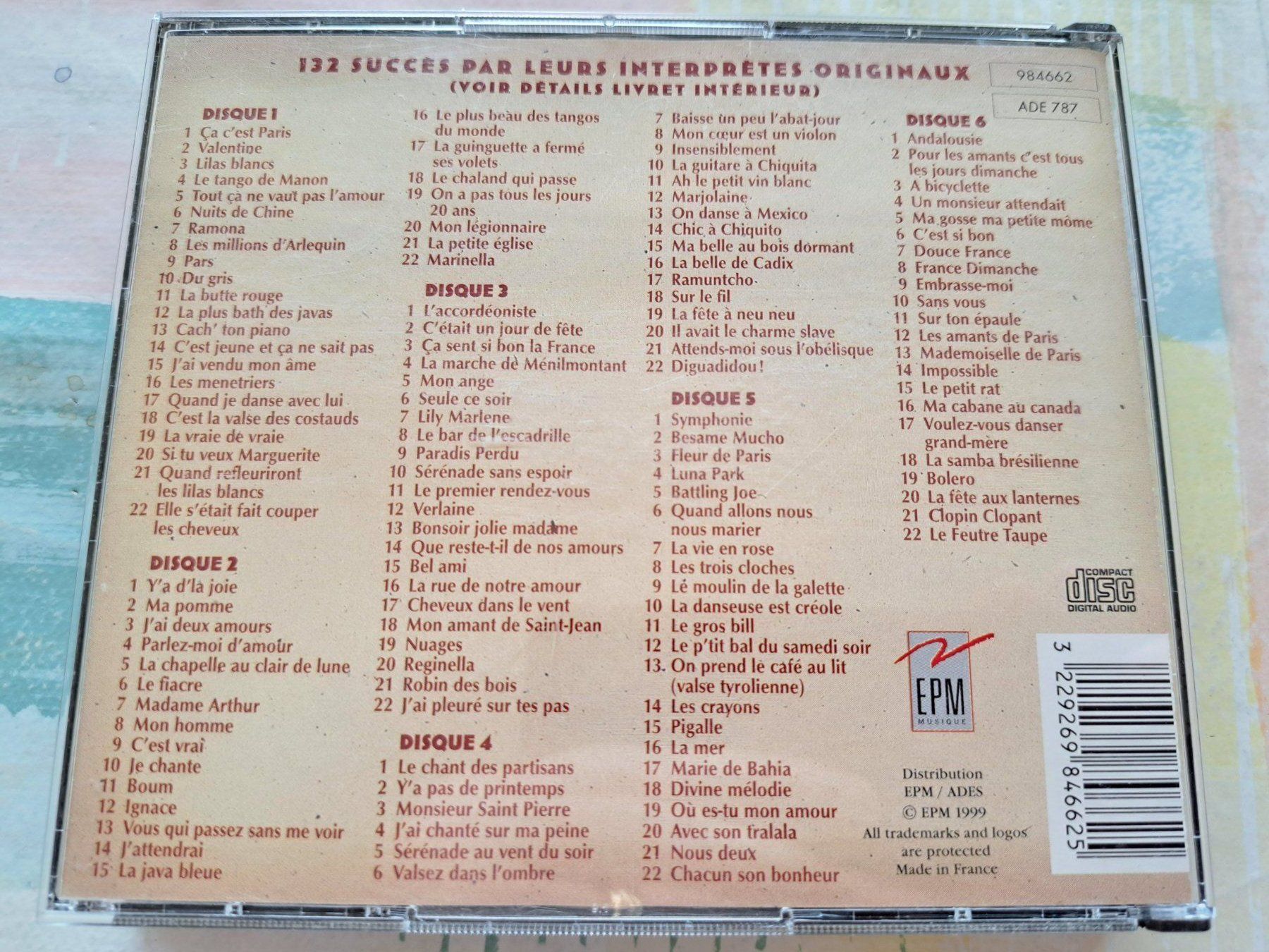 CD: Cd Coffret 6 Cds 50 ans de chansons Françaises – Usato da Pully venduto da bro_n52j 2