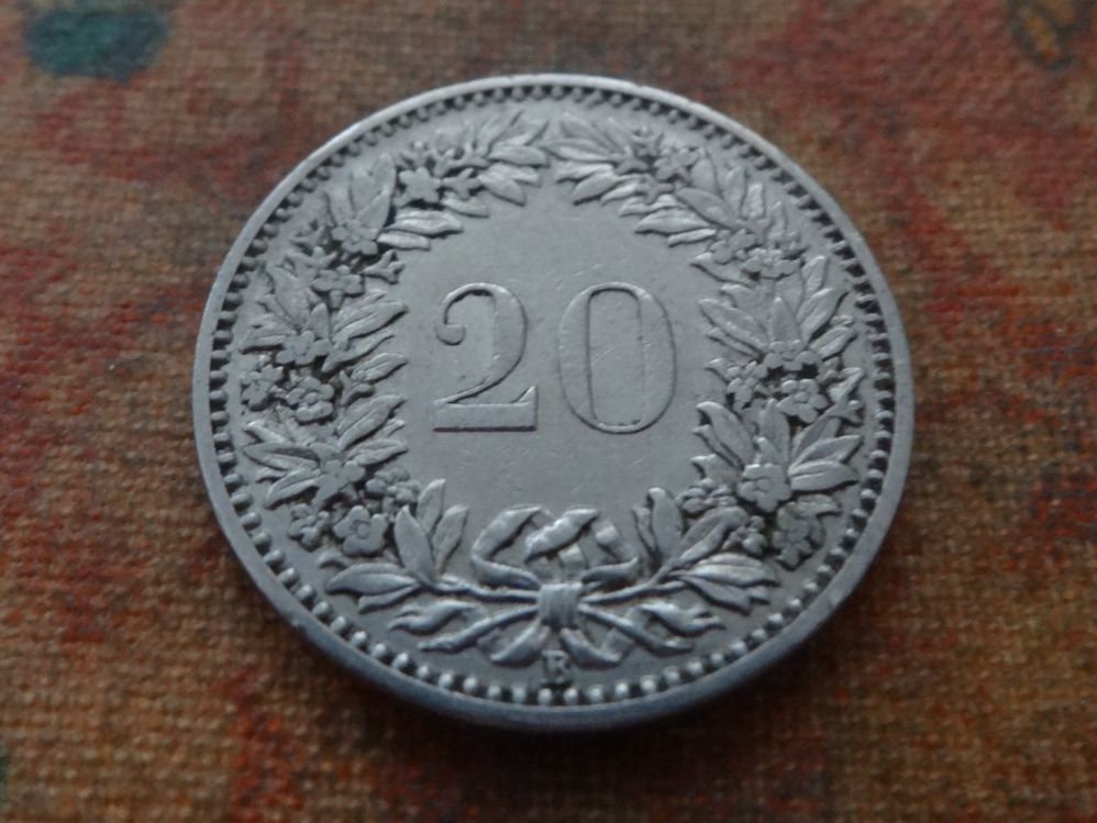 Tutti le monete: 20 Rp. 1909  (C) – Usato da Romanel-sur-Lausanne venduto da Swift13 1