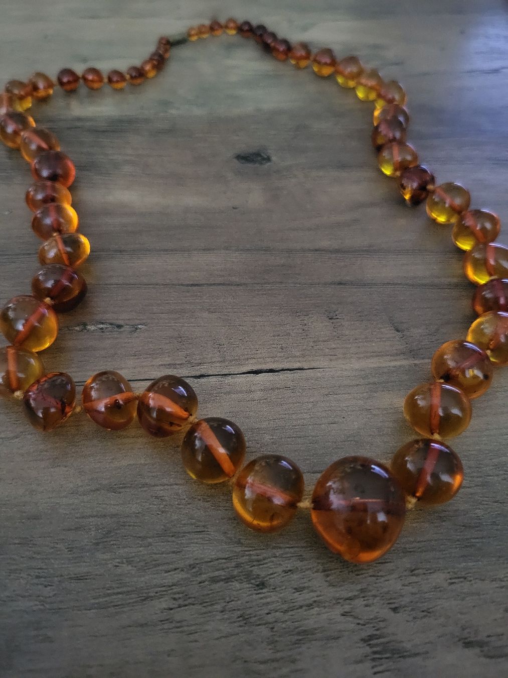 Catenine: Elegante Bernstein Kette🧡 – Usato da Unterägeri venduto da Altgoldschmuck 3
