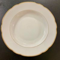 Suppenteller, Goldrand, Vintage, Durchmesser 29 cm