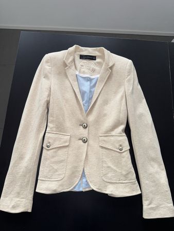 Blazer Jersey Beige, Gr. XS - Top Zustand!