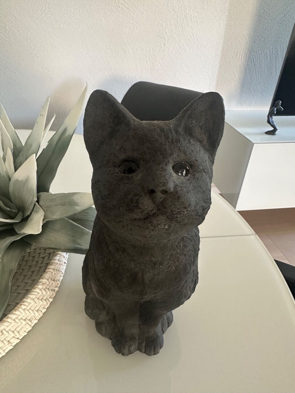 Statuette: Katze schwarz aus Ton – Usato da Boppelsen venduto da Raffeli