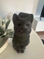 Katze schwarz aus Ton