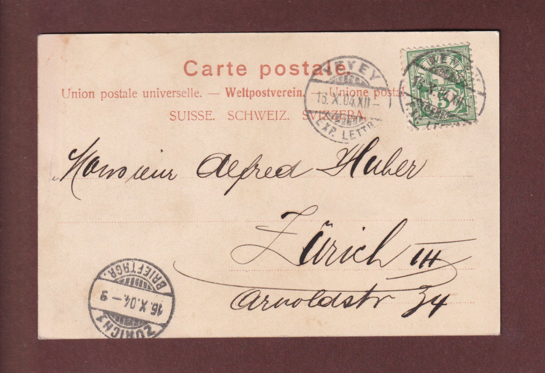 Ansichtskarten: LAUSANNE - Château d'Ouchy - 1904 – Gebraucht aus Pully von nicecards 1