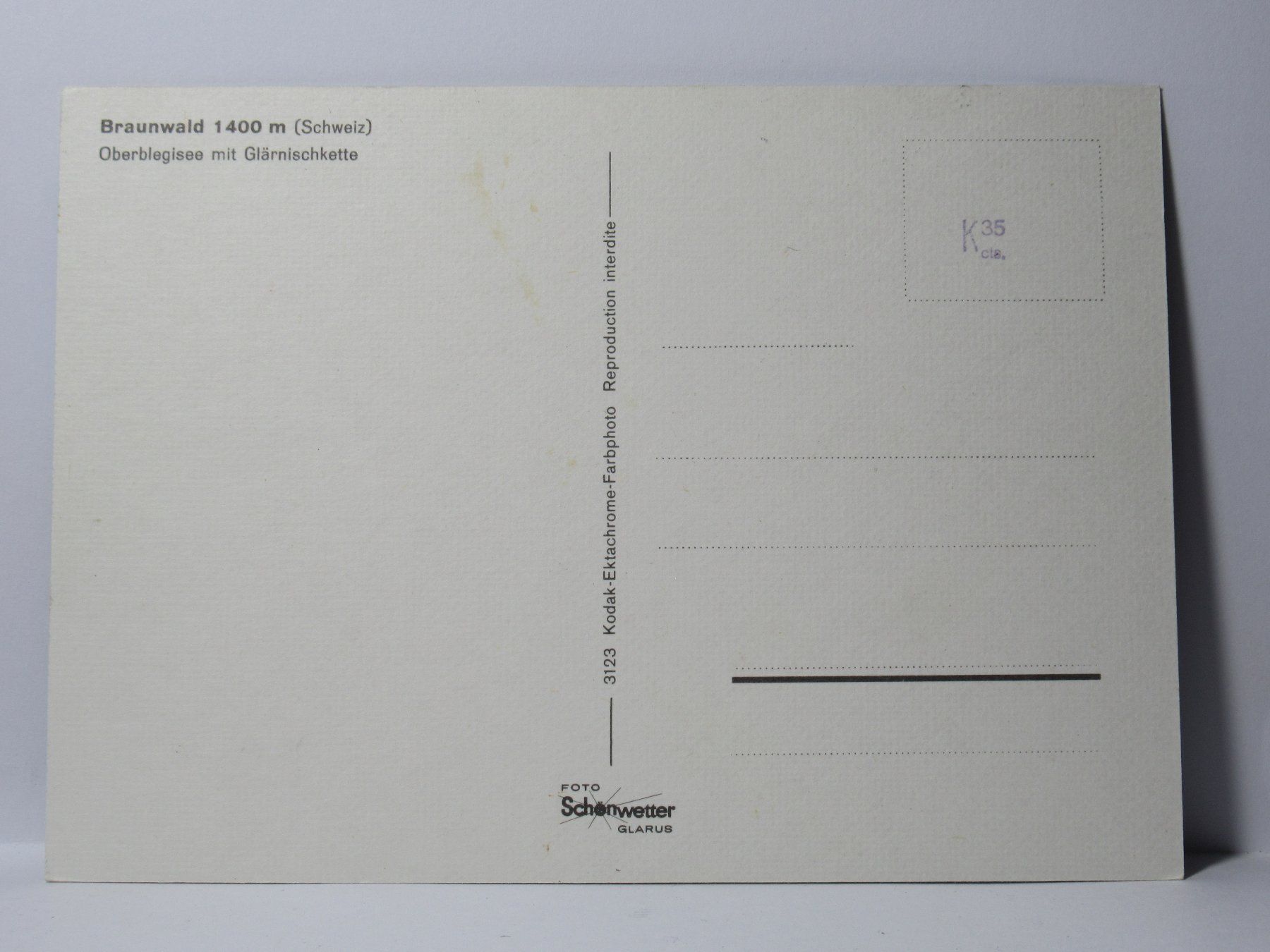Cartoline postali: Braunwald , Oberlegsee mit Glärnischkette – Nuovo (secondo la descrizione) da Grenchen venduto da Bluemchen1900 1