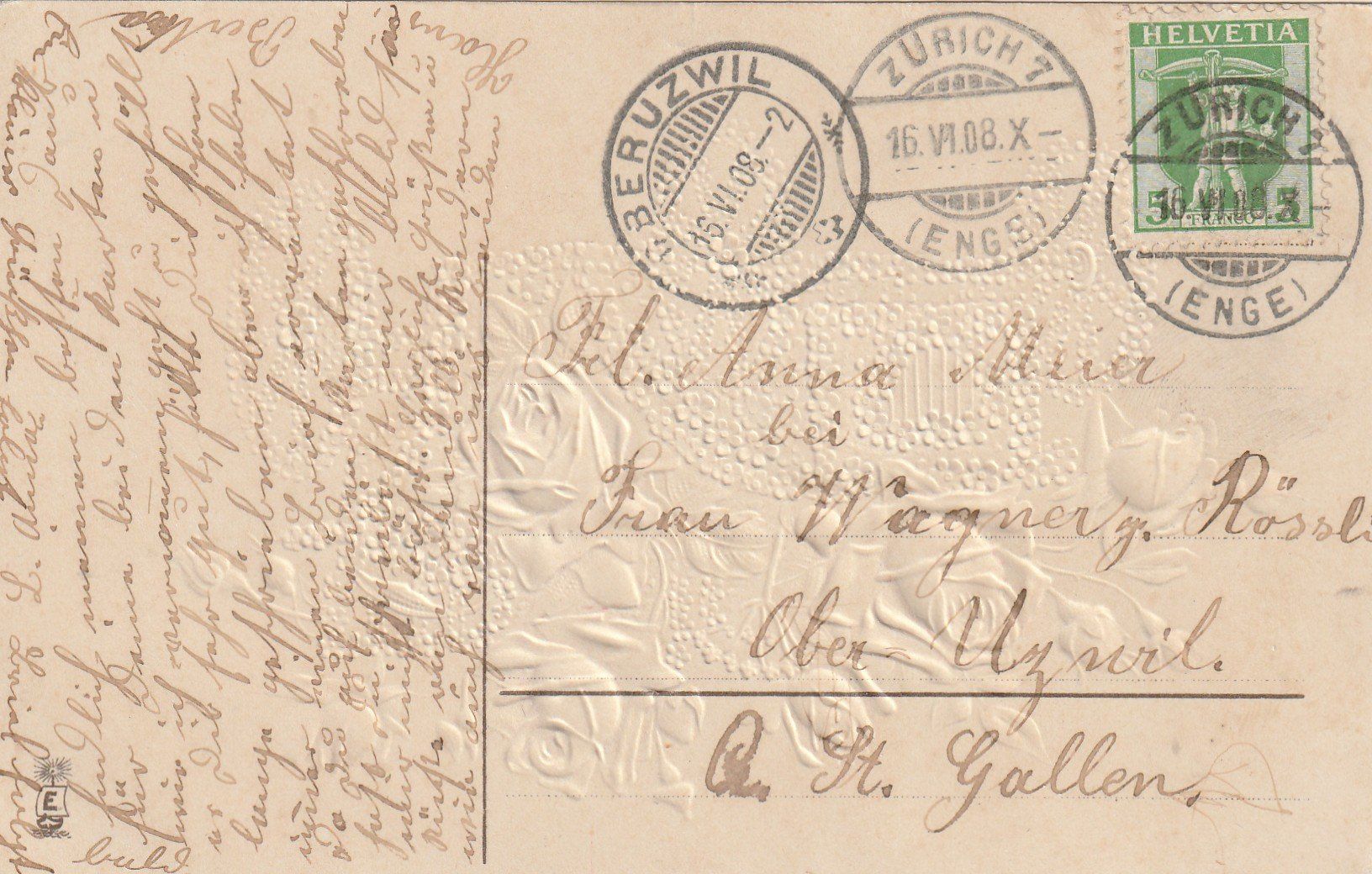 Cartes postales: Blumenauto Prägekarte – D'occasion à Rorschacherberg par fratovi2 1