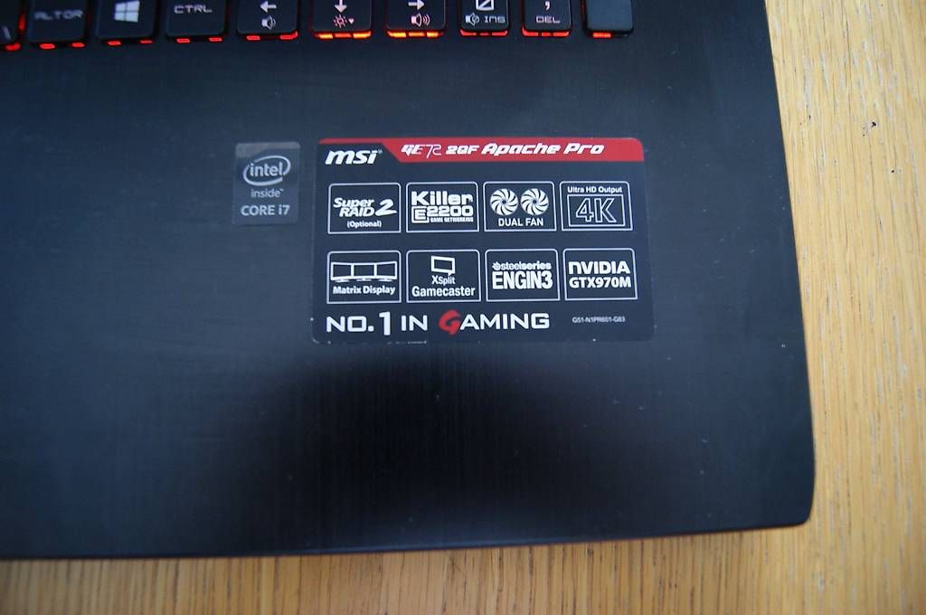 MSI Notebooks: MSI Gaming GE72 2QF 17.3"(Apache Pro) – Gebraucht aus Au ZH von Kopf 2