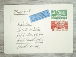 TR70 Enveloppe + Timbre Suisse 1938