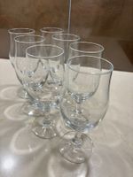 7× Glas auf Fuß – Trinkgläser mit Gravur