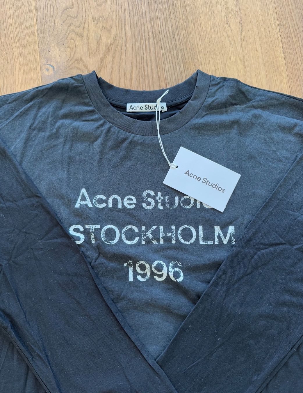Acne Studios T-shirt: Acne Studios Longsleeve Gr. S, schwarz – Nuovo (secondo la descrizione) da Triesen venduto da atos87 2
