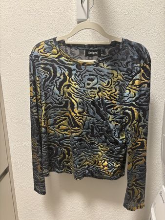 Wunderschönes buntes Desigual Langarmshirt Grösse L