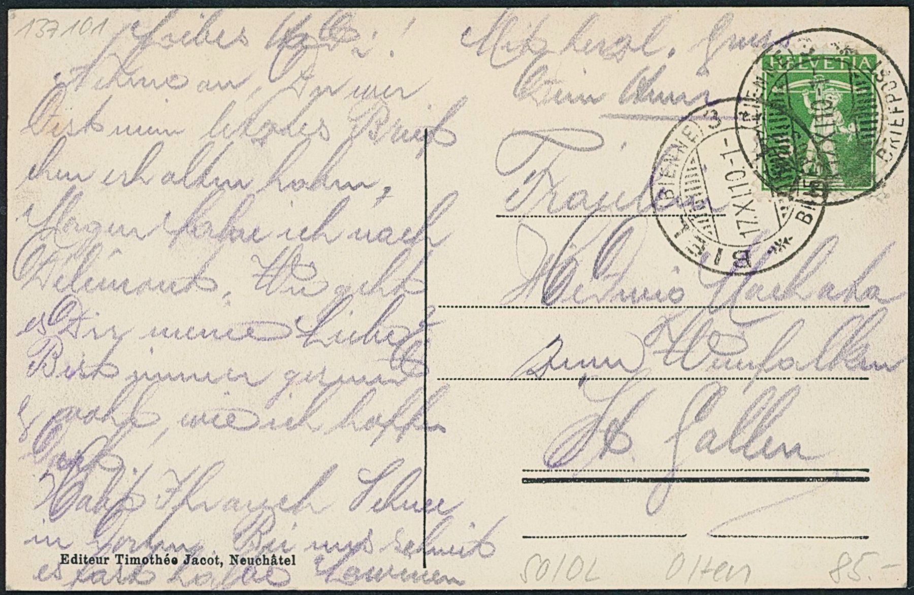 Cartes postales: SO Olten – D'occasion à Schindellegi par stationary 1