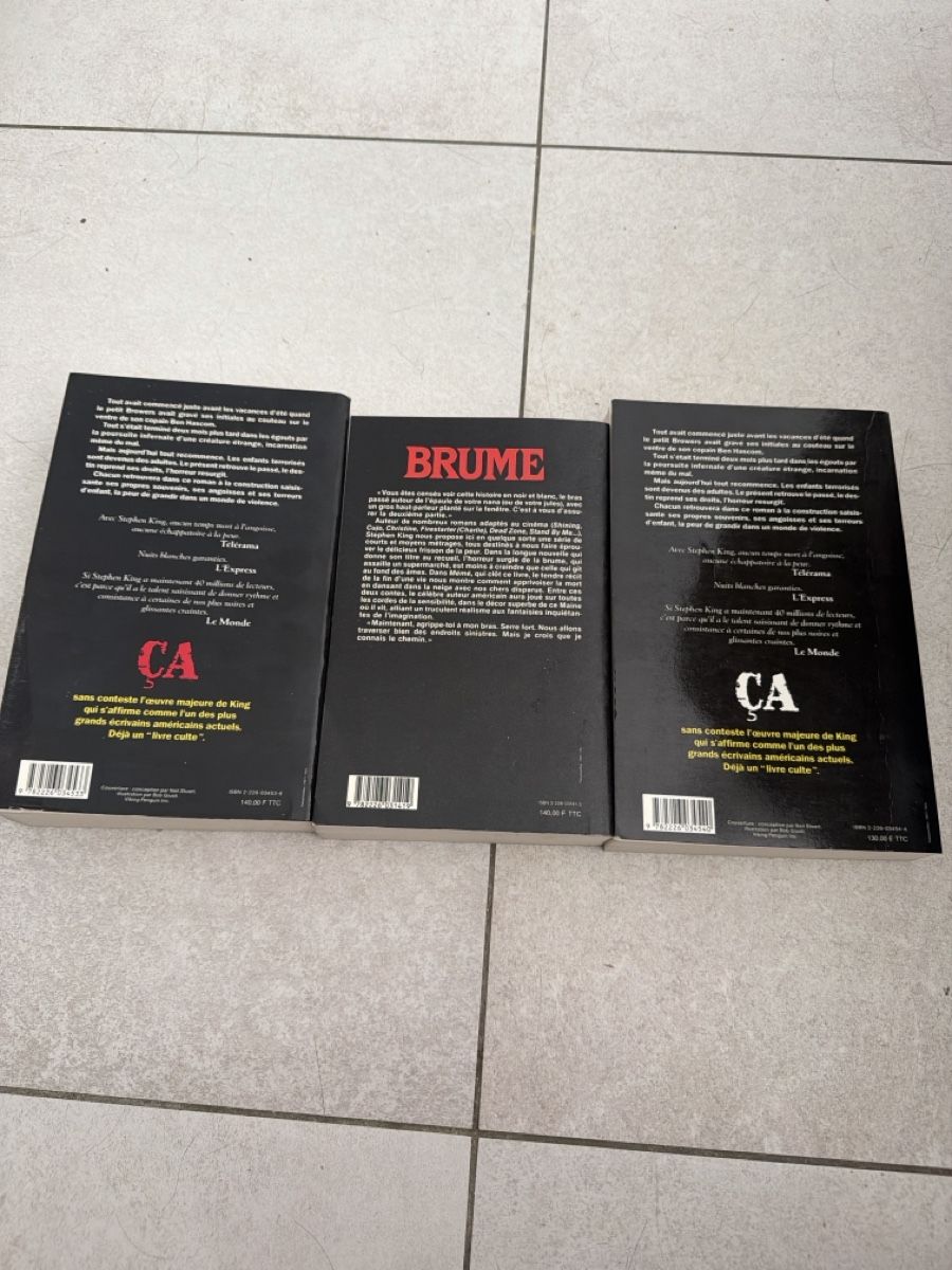 Libri: Stephen King Books "CA" Vol 1 & 2, "BRUME" Set – Usato da Martigny venduto da Jacoosh1234 2