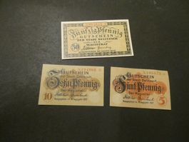 Dt. Reich, Delitzsch- 2 Notgeldscheine