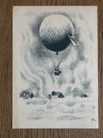 Schweiz - BALLONPOSTKARTE 1956 sehr schön 