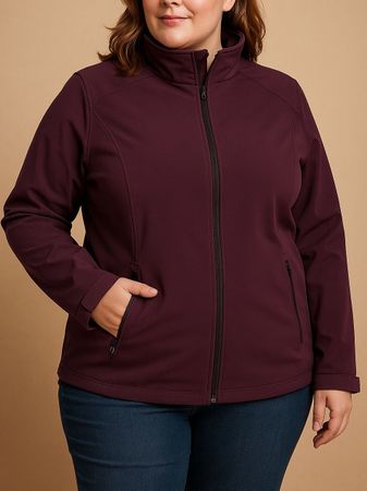 Jacke Damen XL 48 50 Aubergine Herbst Frühling 🎁 Bordeaux