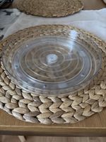 Drehteller rund aus Kunststoff transparent Unbenutzt