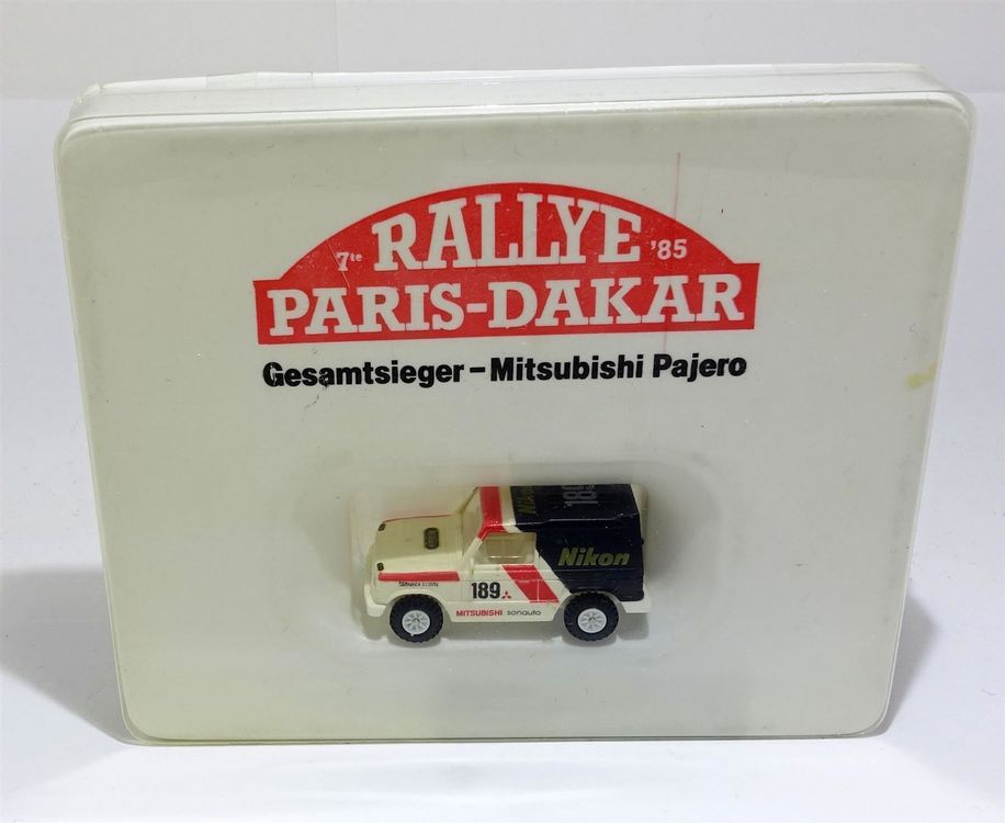 Modèle Rietze 1/87 Mitsubishi Pajero Paris-Dakar 1987 - Neuf Sous Blister - Collection