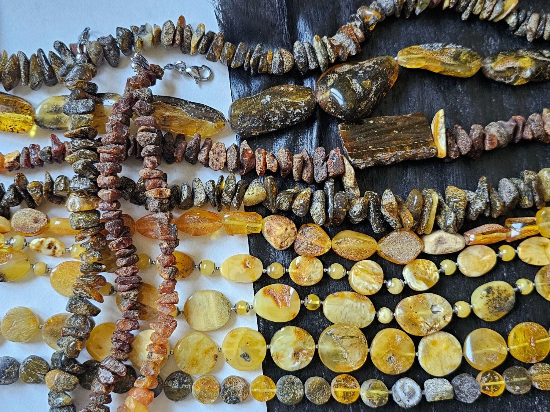 Catenine: 30g Bernsteinkette butterscotch Oliven echt Bernstein Kette – Nuovo (secondo la descrizione) da Riedt b. Erlen venduto da Gottestraene 9