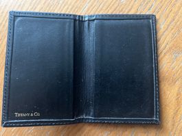 Kartenetui Tiffany & Co. Leder schwarz gebraucht