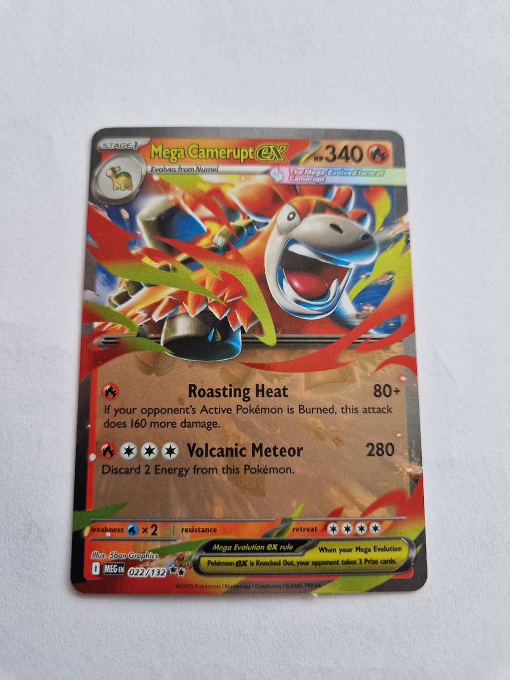 Pokémon Carte collezionabili: Mega Camerupt EX - Mega Evolution - EN - Ab 1.-!!! – Nuovo (secondo la descrizione) da Romont FR venduto da raj_sjv9