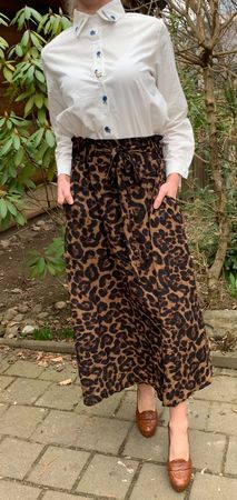 Chic gonna lunga leopardato-tg M/L-nuovo-nuovo stile