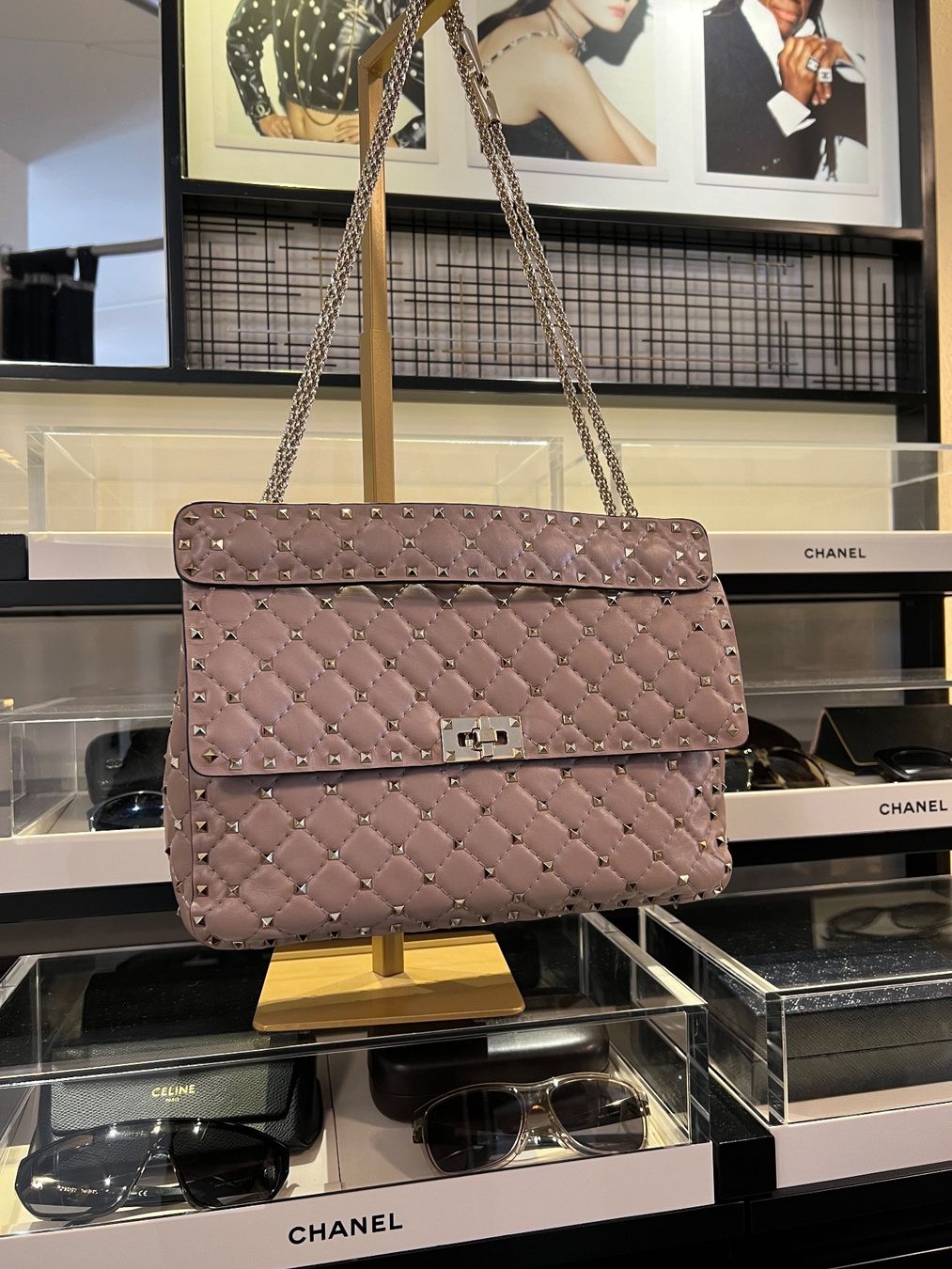 Valentino Borse da donna: Original Valentino Garavani Rockstud beige – Usato da Kilchberg ZH venduto da happyymee 8