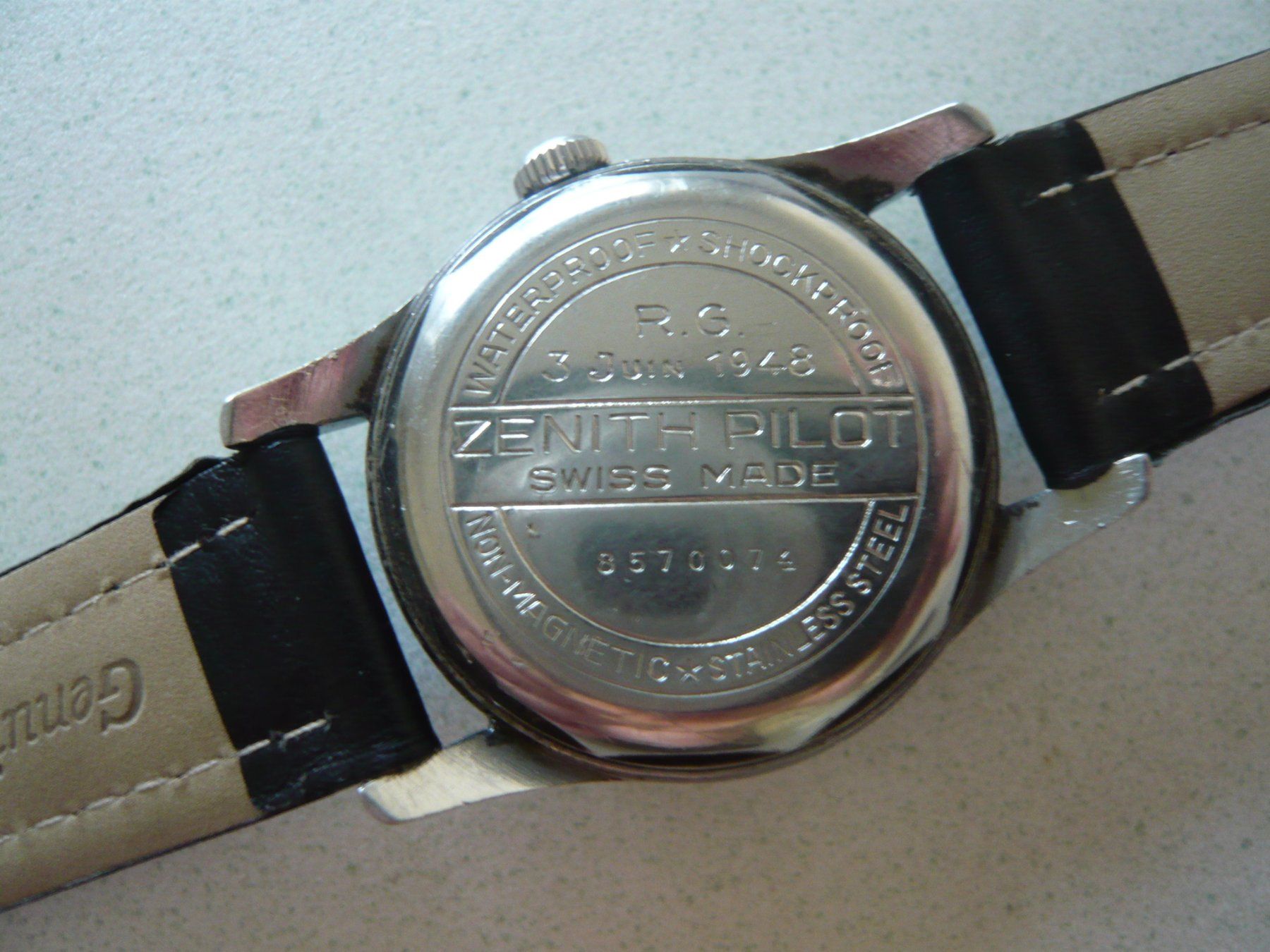 Zenith Uhren: Zenith Pilot von 1948 – Gebraucht aus Reinach BL von Ka-wum 3