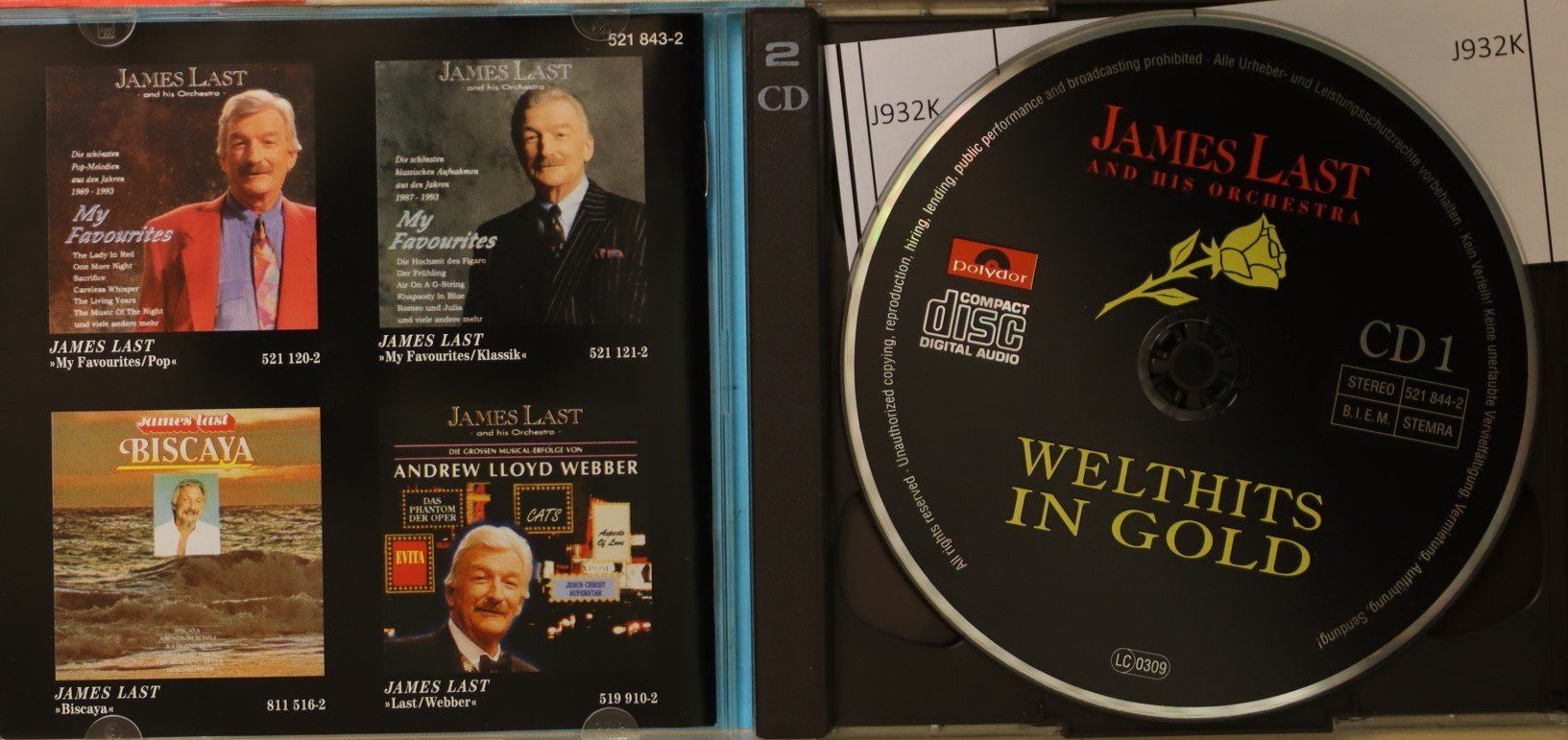 CDs: James Last - Welthits In Gold – Gebraucht aus Luzern von CONTENTI 1