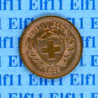 CHF___0.01 1883 stgl * nigelnagelneu! 1 Rappen