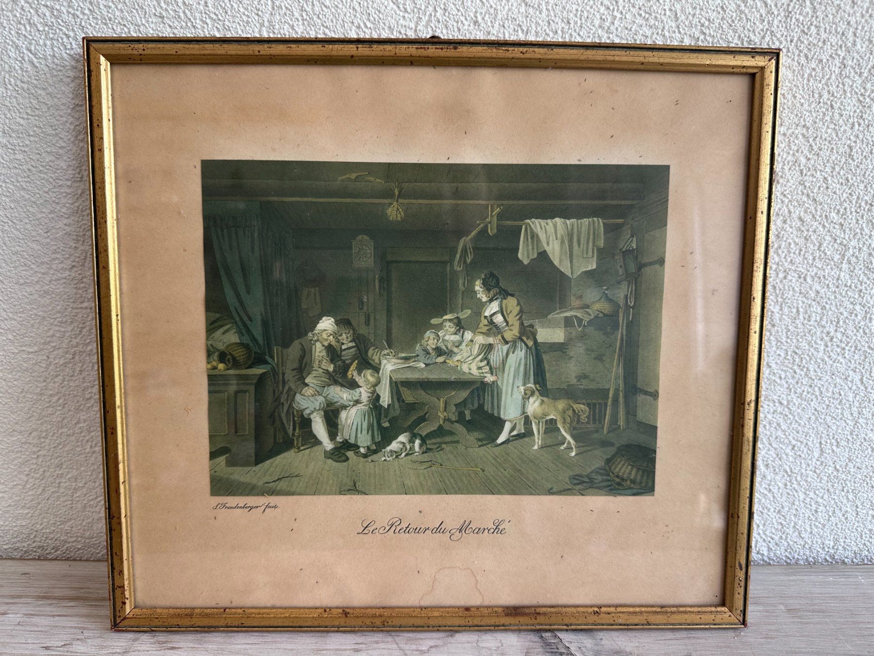 Gemälde: Le retour du marché – Gebraucht aus Châtillon FR von Karine1453