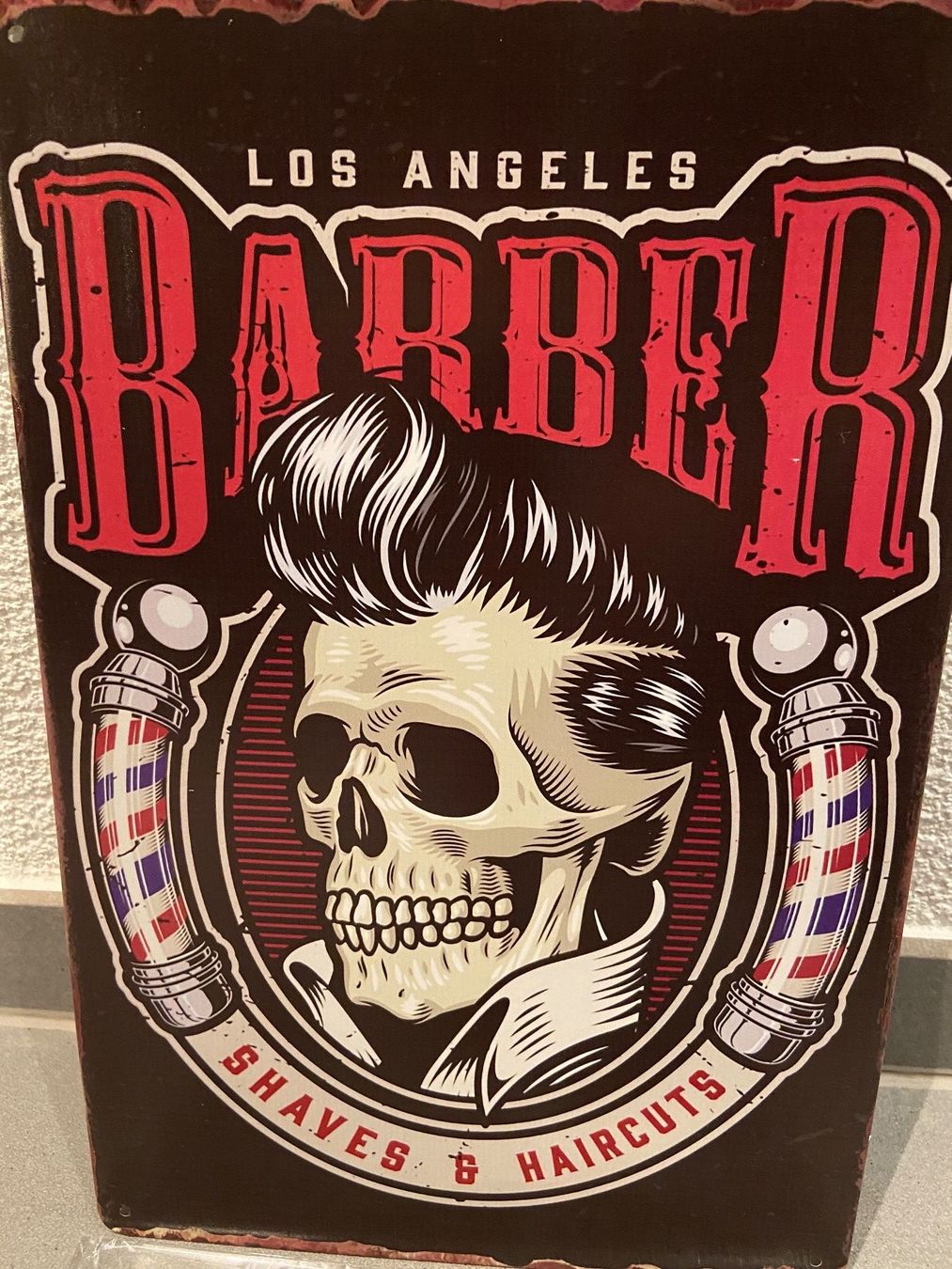 Insegne: BARBER  METALL Vintage Tafel Einzigartig – Nuovo e nell'imballaggio originale da Seon venduto da Aaargauer01