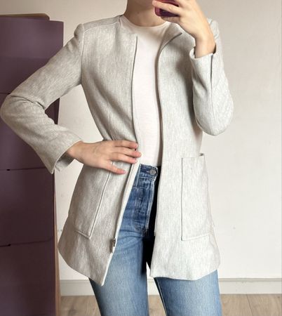 Zara Blazer Mantel grau, Top Zustand, Grösse S/36