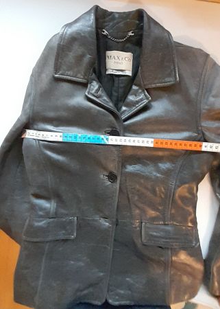 Lederjacke von Max & Co, Made in Italy, Grösse S, schwarz