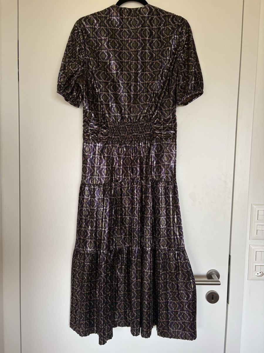 Ba&Sh Robes: Robe Bash midi plissée violette métallisée neuve – Neuf (Voir description) à Prilly par mai_ktw8 6