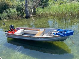 Aluboot (Kvikstad/Alufish 430) mit Motor