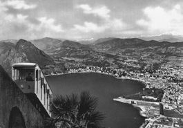 Vintage Postkarte Lugano - Monte Brè, ungelaufen, top!