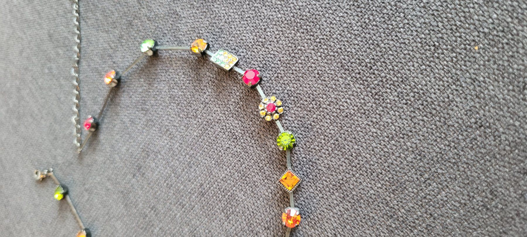 Catenine: Collier mit farbigen Strasssteinen – Nuovo (secondo la descrizione) da St. Gallenkappel venduto da mytimes 1