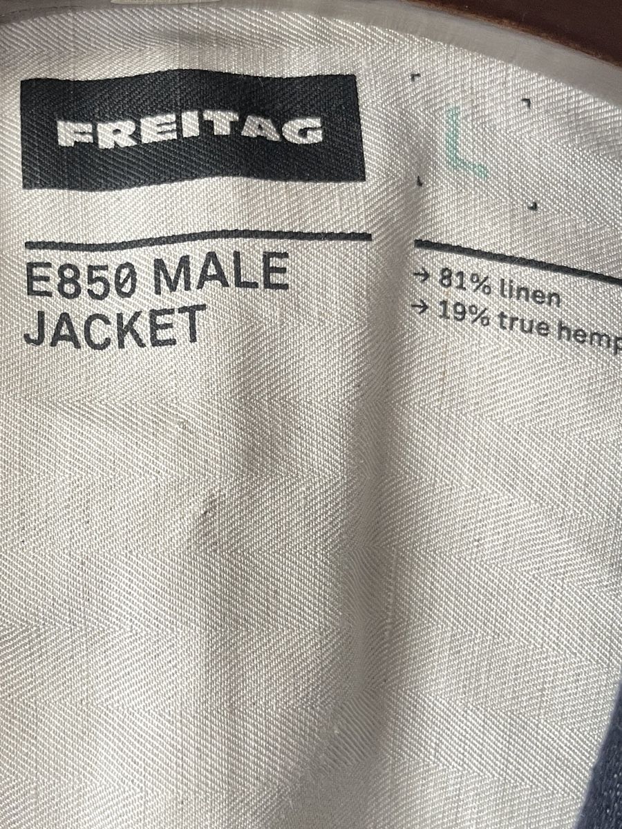 Freitag Giacche: FREITAG E850 LEINEN / HANF SAKKO Gr. M/L NEU !!! – Nuovo e nell'imballaggio originale da Zürich venduto da Recode.Fashion 9