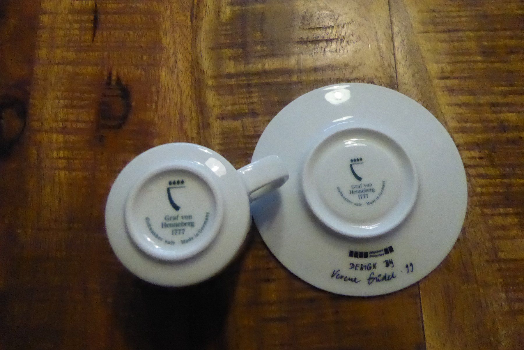 Tazze: 3 spezielle schöne Mocca Tassen mit Stempel – Usato da Sargans venduto da Benziner 3